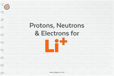 How many protons, neutrons and electrons are present in a Lithium (Li+.
